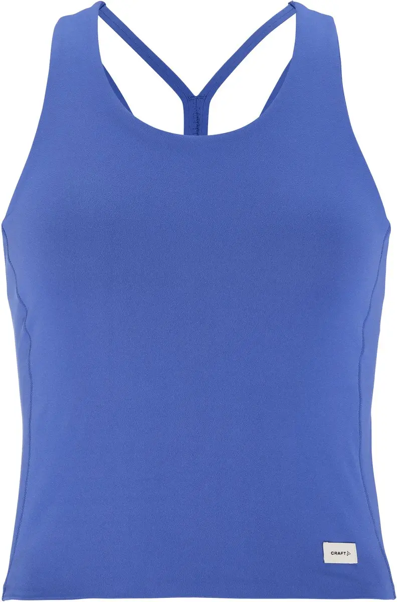 Craft Collective Cropped Singlet W - Dames Sportshirt - Blauw