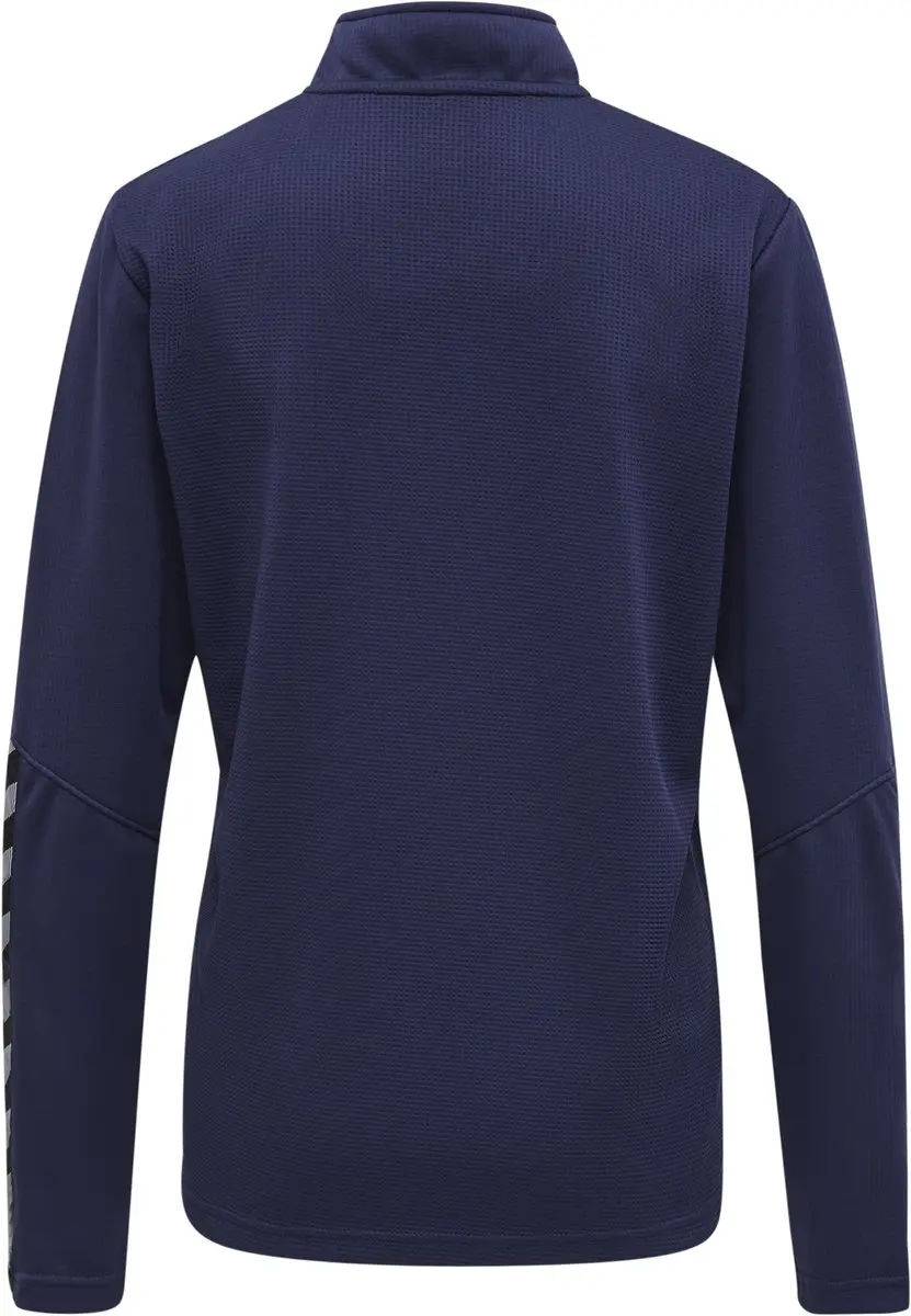 Hummel Hmlauthentic Half Zip Dames Sweater XXL - Blauw