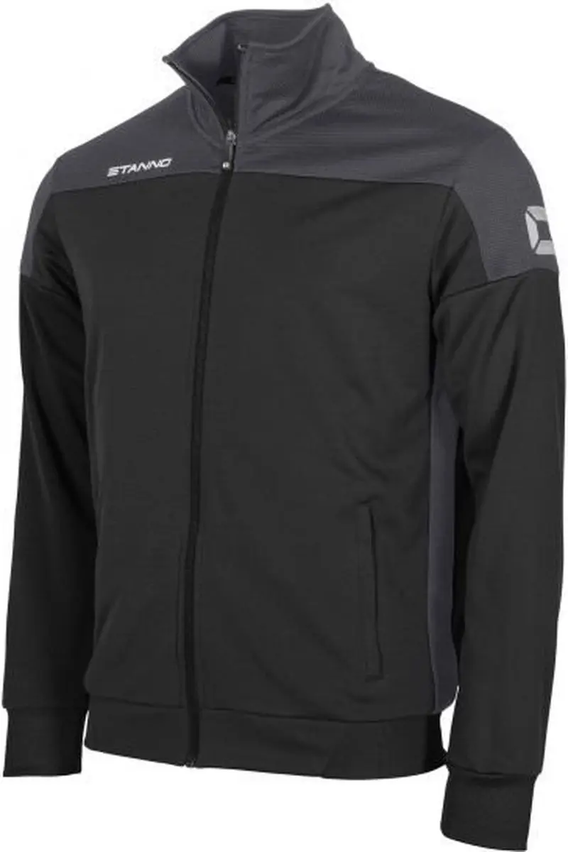 Stanno Pride Full Zip Jack 164 - Zwart/Antraciet