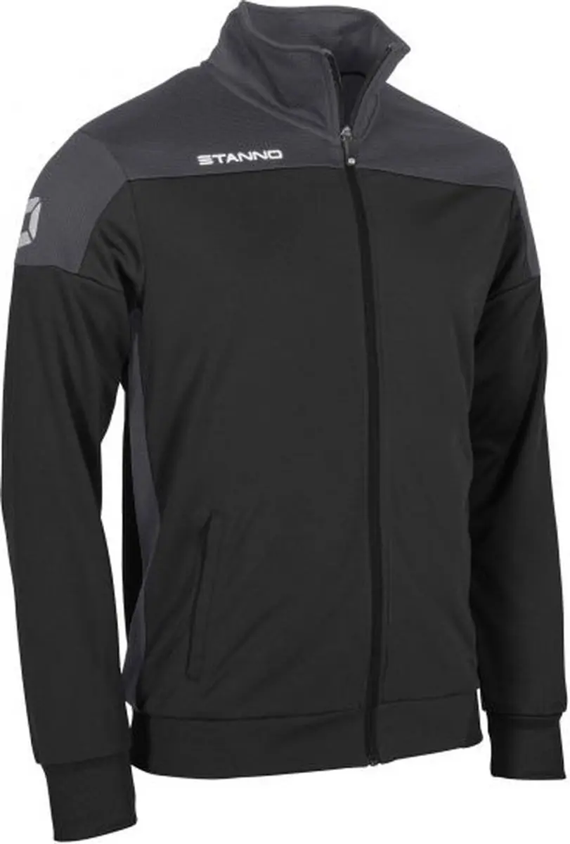 Stanno Pride Full Zip Jack 164 - Zwart/Antraciet - afbeelding 6 van 6