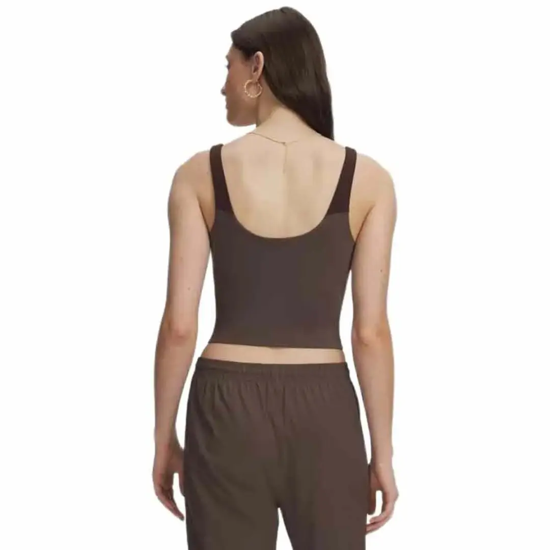 Under Armour Motion Colorblock Mouwloos T-shirt XS - Bruin