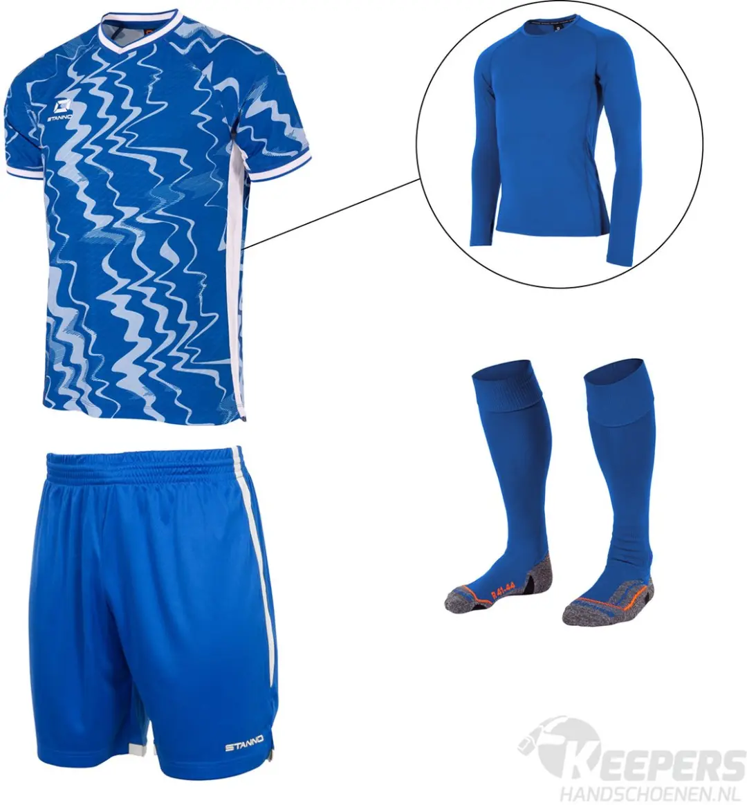 Stanno Wave Keeperstenue Royal Blue White