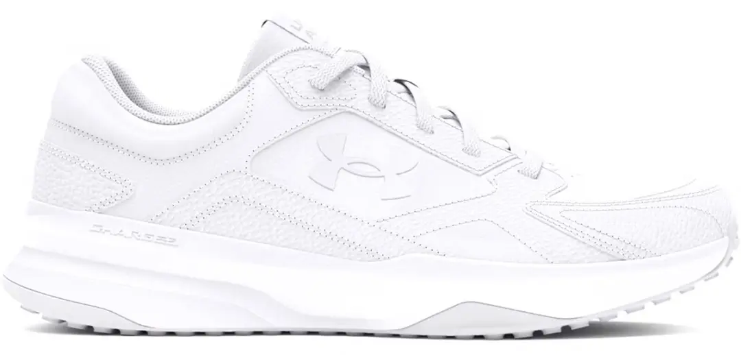 Under Armour UA Edge LTHR Heren Sportschoenen - Wit/Halo Grijs