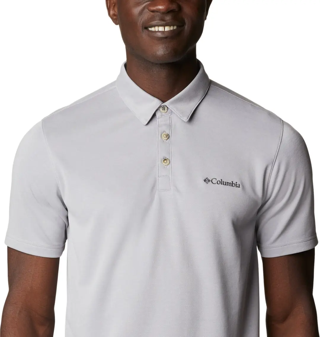 Columbia Nelson Point Polo Heren - M - Grijs - afbeelding 6 van 6