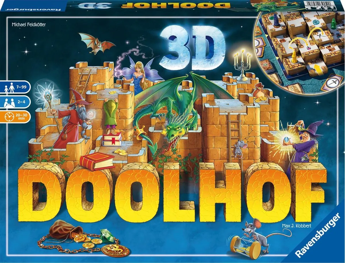 Ravensburger Doolhof 3D 262779 - 2-4 Spelers