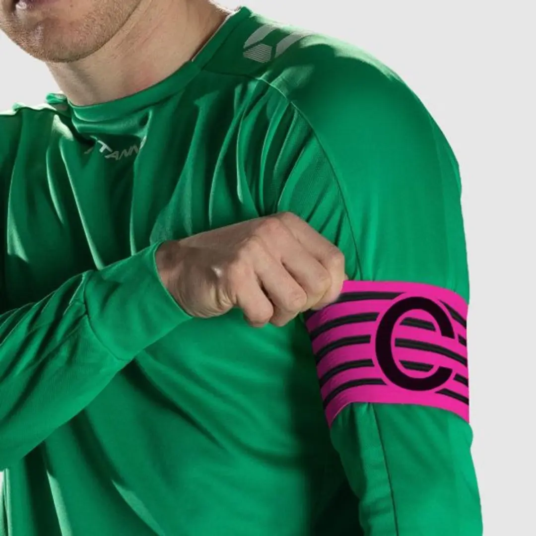 Stanno Aanvoerdersband Junior - Roze/Zwart