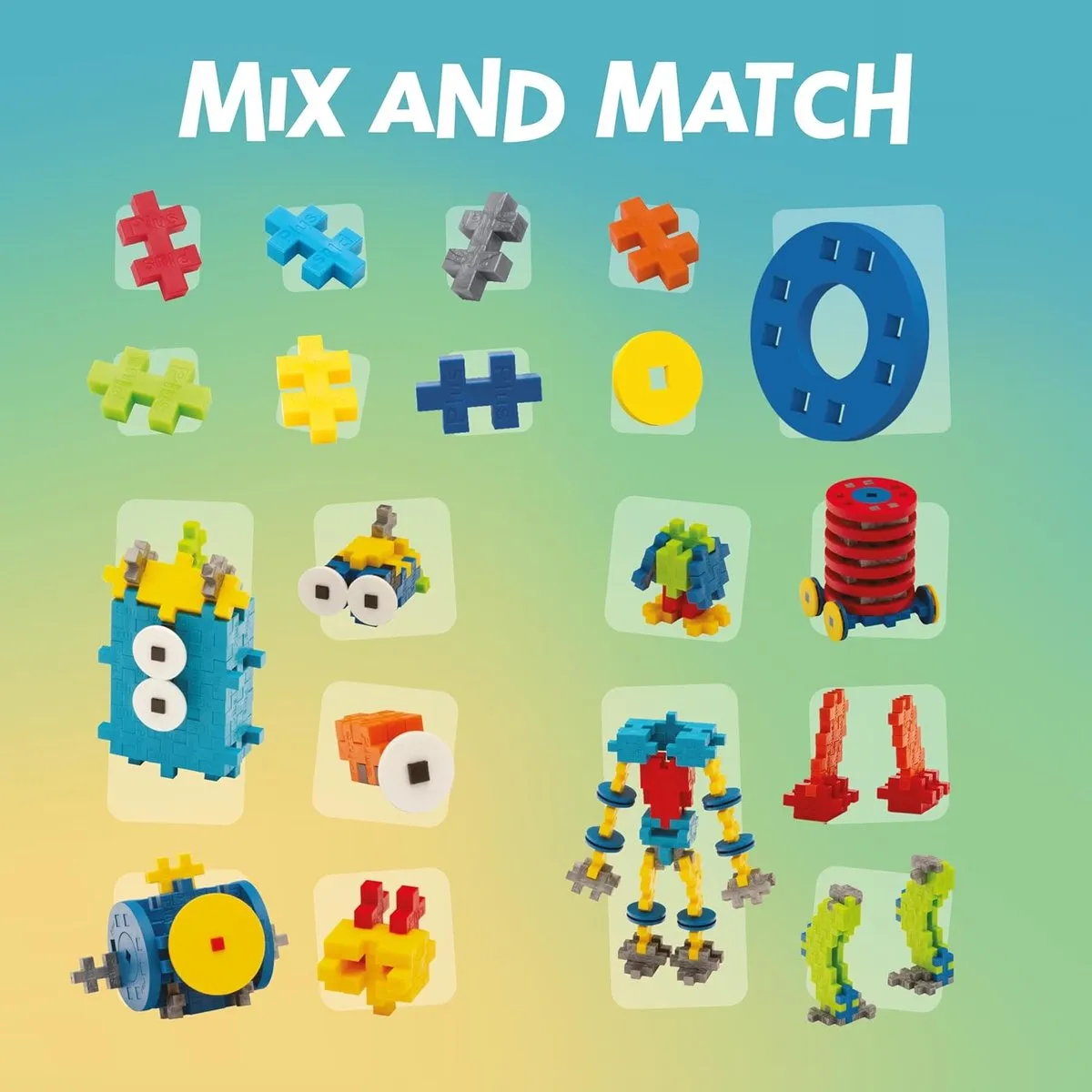 Plus-Plus Learn to Build Robot 275 Stuks - Robots - afbeelding 6 van 6
