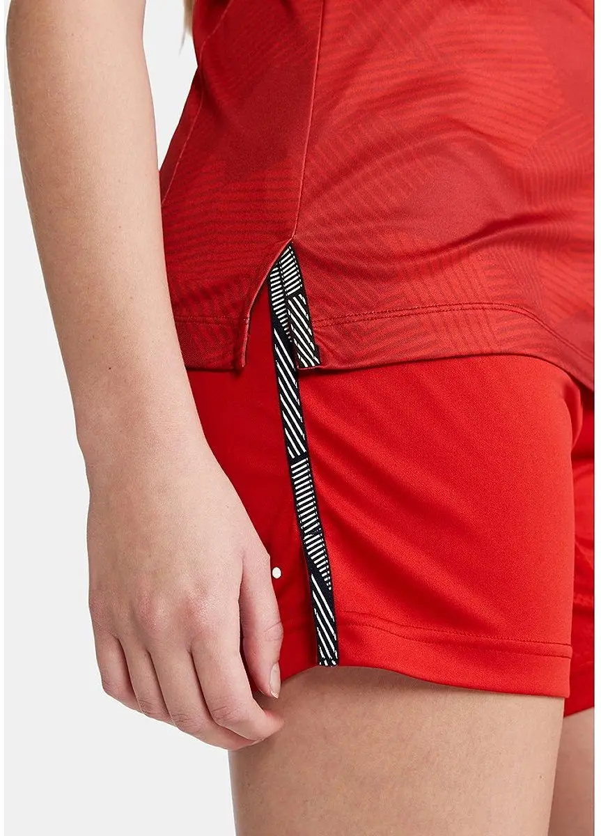 Craft Premier Fade Shirt Dames - Korte mouwen - Rood - Maat S
