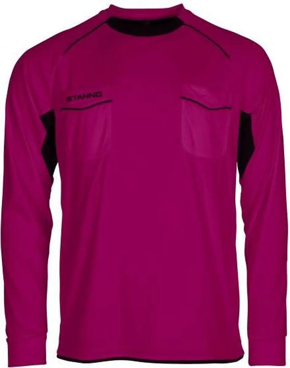 Stanno Bergamo Referee Shirt Lange Mouw - Rood