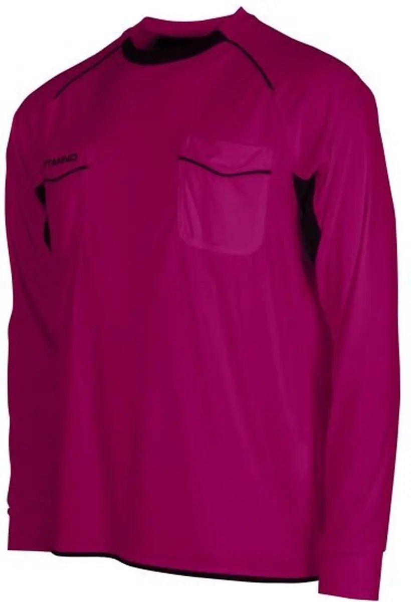 Stanno Bergamo Referee Shirt Lange Mouw - Rood