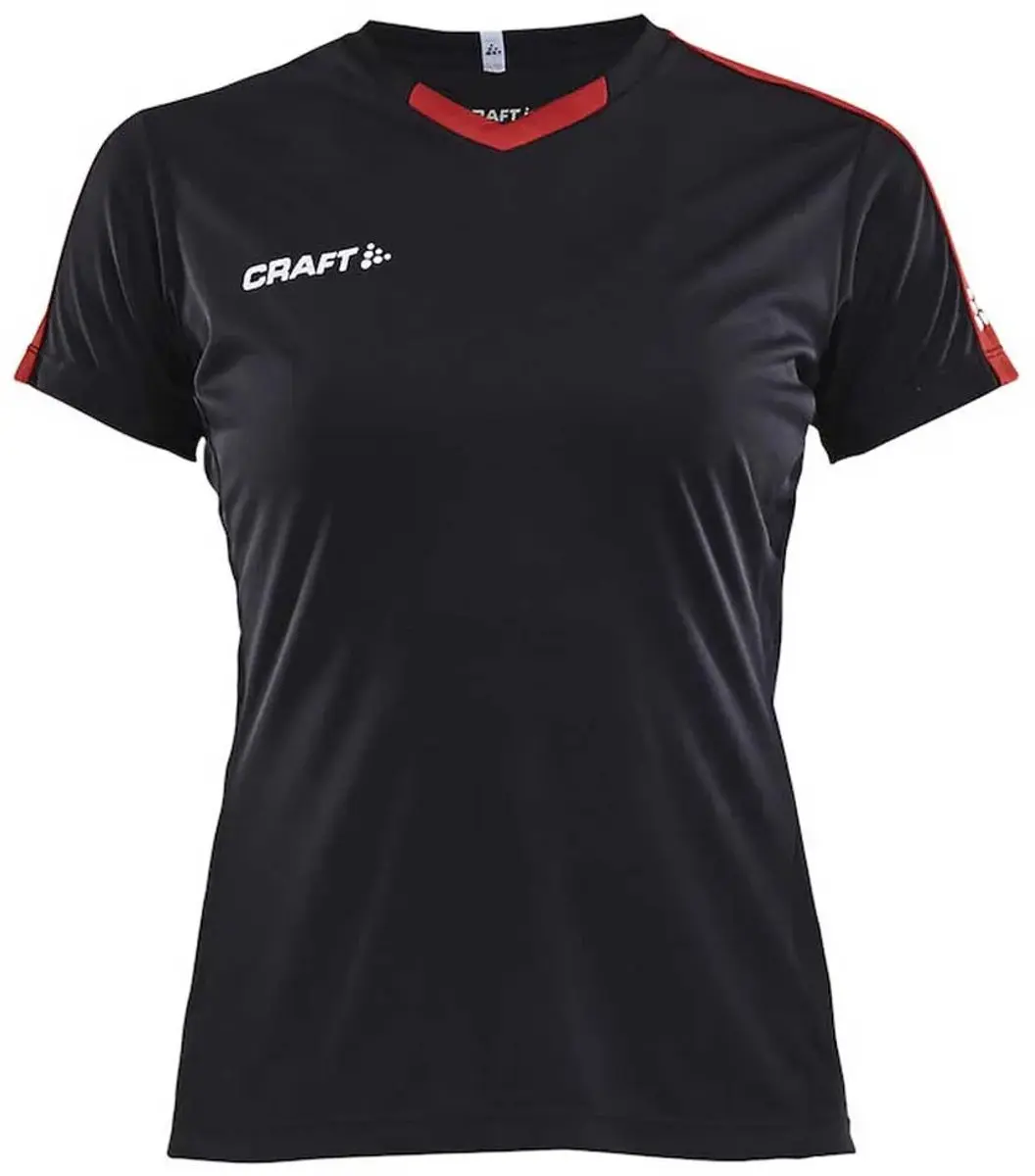 Craft Progress Contrast Shirt Dames - S - Zwart/Rood - afbeelding 6 van 6