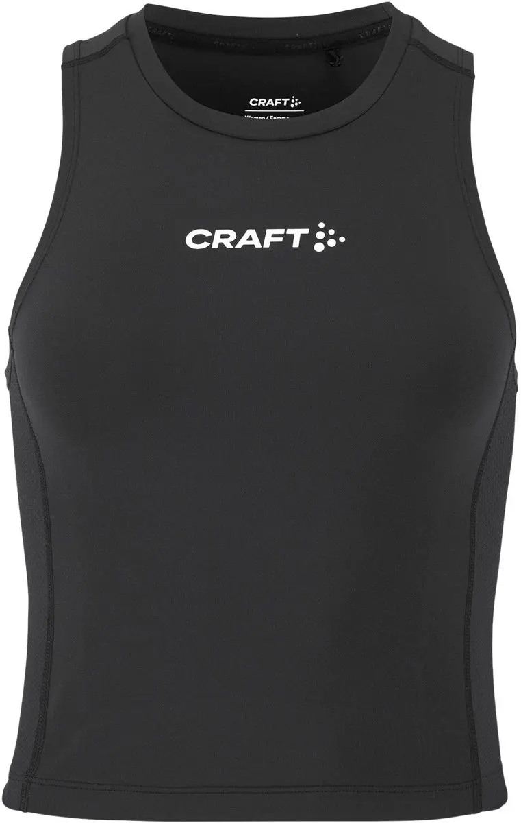 Craft Rush 2.0 Cropped Singlet Dames - XL - Zwart
