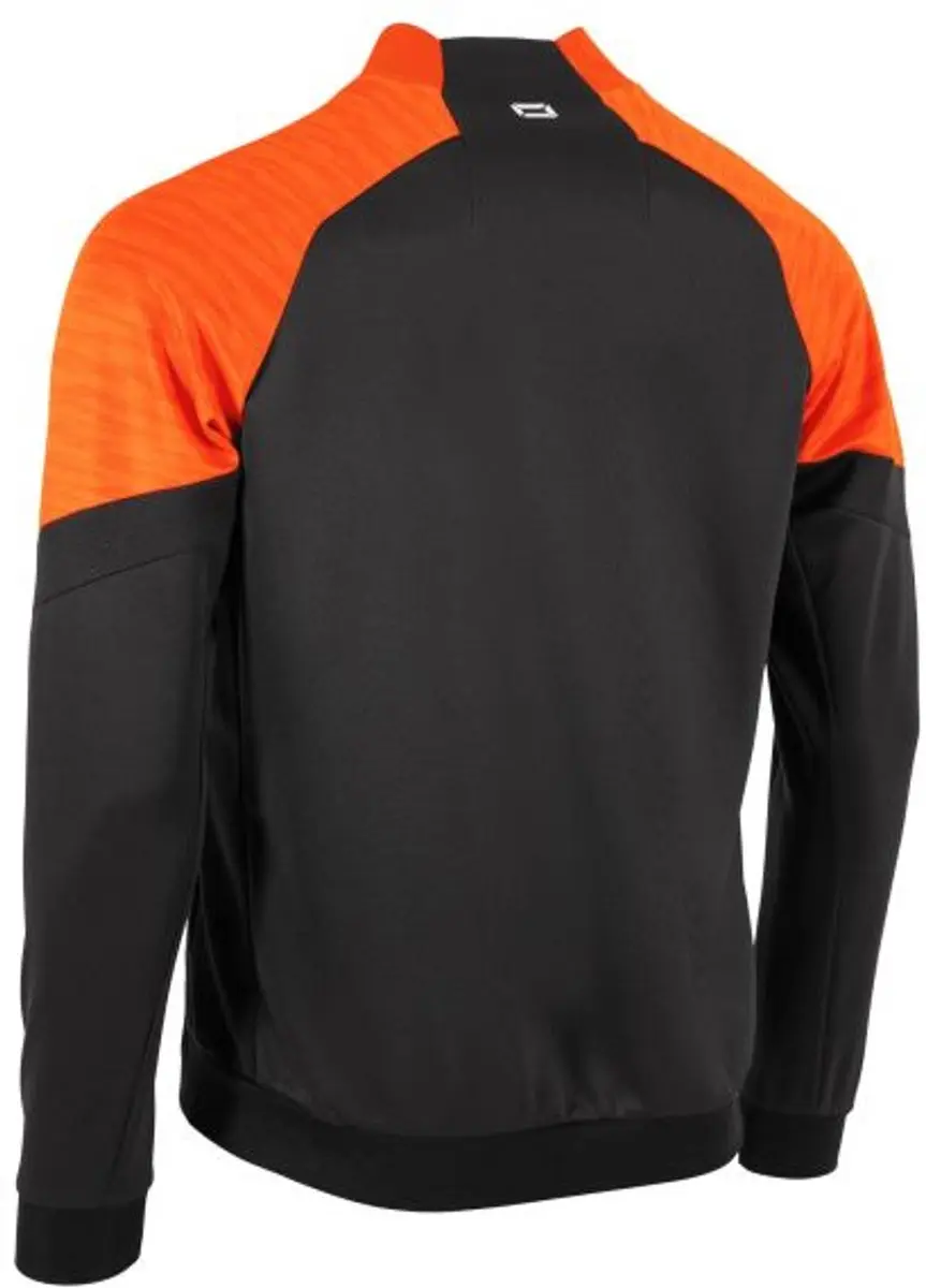 Stanno Bolt Full Zip Top 164 - Zwart/Oranje