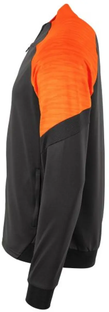 Stanno Bolt Full Zip Top 164 - Zwart/Oranje - afbeelding 6 van 6