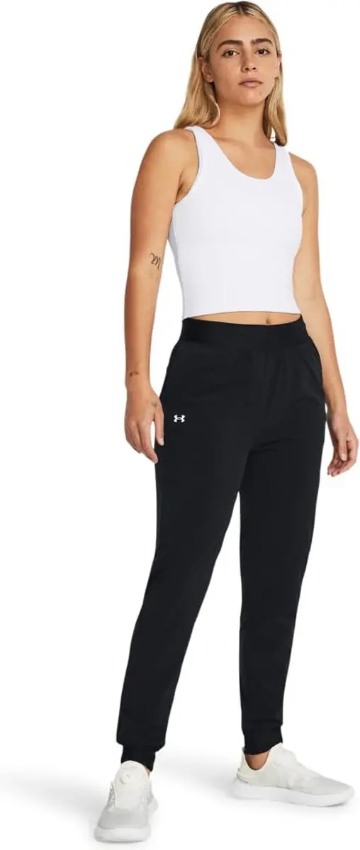 Under Armour UA Rival Hi Rise Woven Pant Dames Sportbroek - Zwart