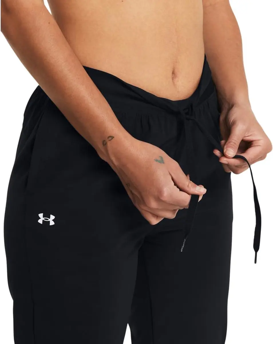 Under Armour UA Rival Hi Rise Woven Pant Dames Sportbroek - Zwart
