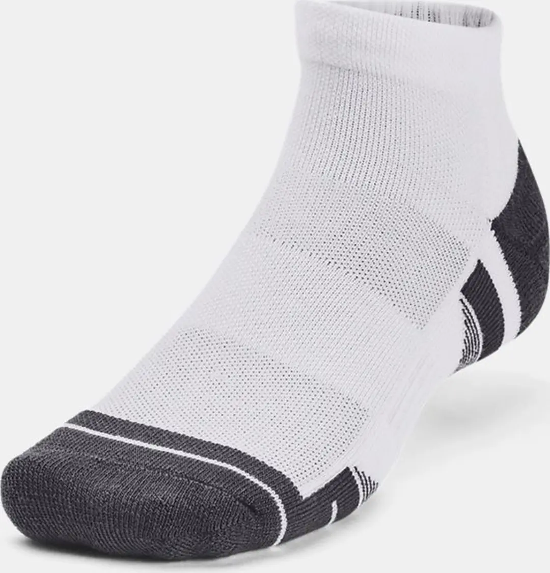 Under Armour UA Performance Tech 3pk Sportsokken - Wit/Grijs - afbeelding 6 van 6