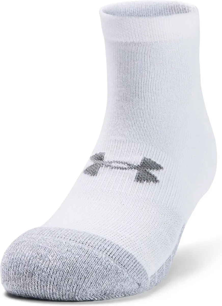 Under Armour UA Performance Tech 3pk Sportsokken - Wit/Grijs