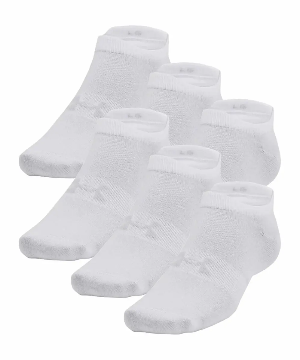 Under Armour Essential No Show Sportsokken 46-50 - 6 Paar - Wit