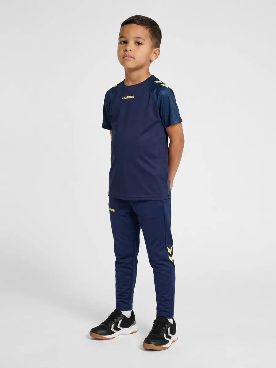 Hummel HMLBLAZE 2.0 Joggingbroek 128 - Marine/Shadow Lime - afbeelding 6 van 6