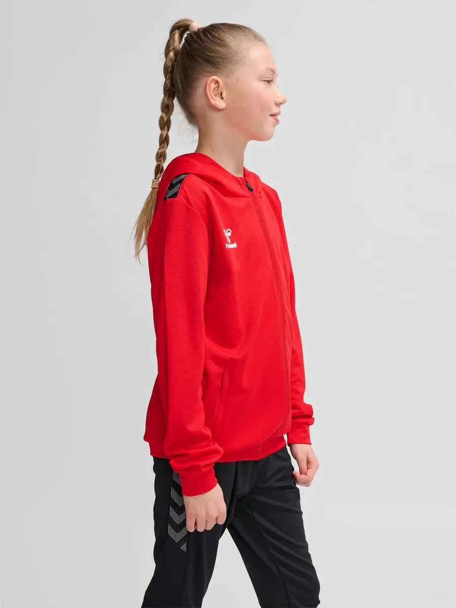 Hummel Authentic Kids Trainingsjack 164 - True Red - afbeelding 6 van 6