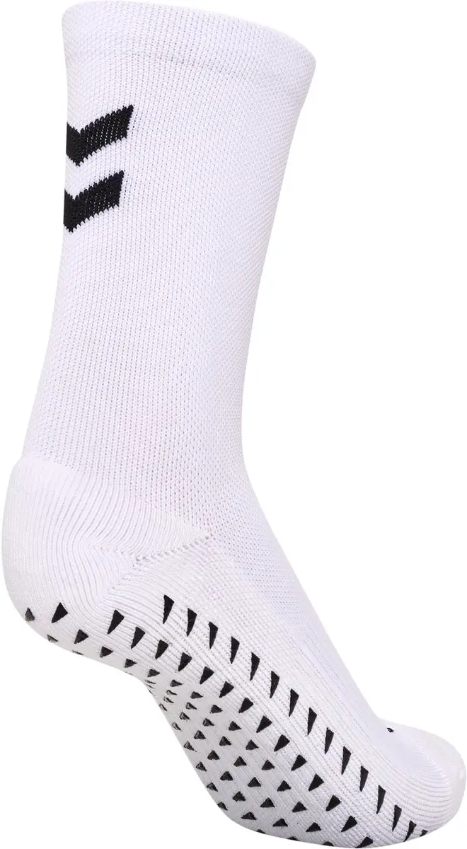 Hummel Essential Grip Lange Sokken 35-38 - Wit/Zwart