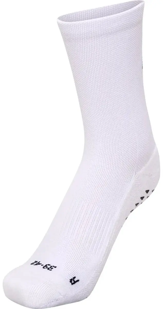 Hummel Essential Grip Lange Sokken 35-38 - Wit/Zwart