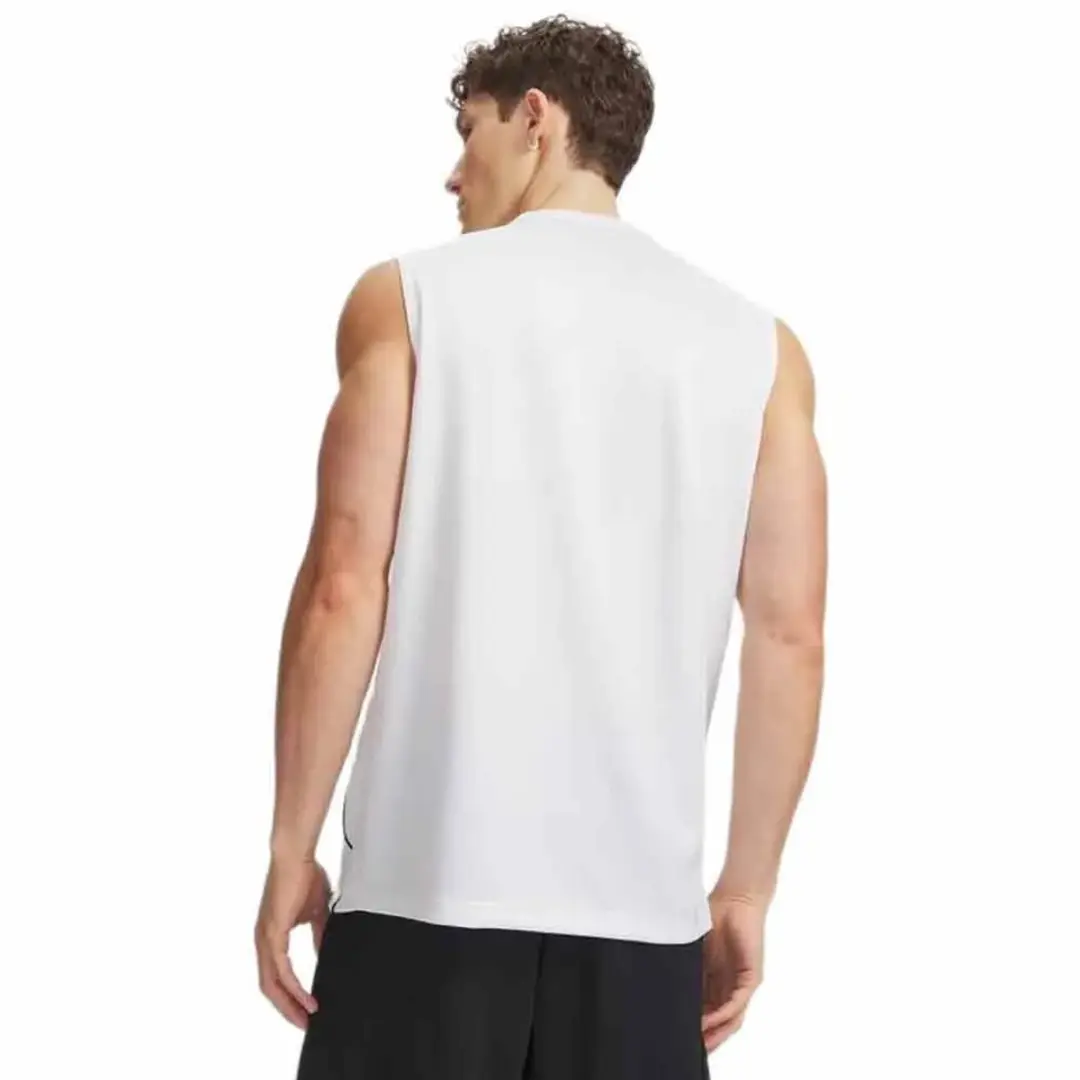 Under Armour Curry Training Mouwloos T-shirt S - Wit