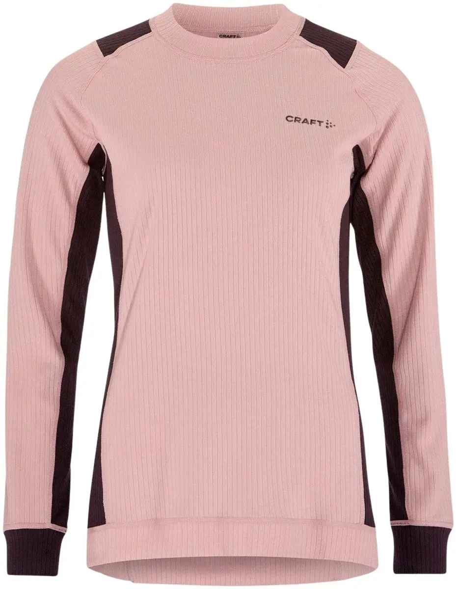 Craft Core Dry Thermoset Dames XS - Broek & Shirt - Roze/Dark Purple