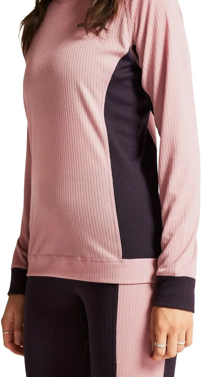 Craft Core Dry Thermoset Dames XS - Broek & Shirt - Roze/Dark Purple