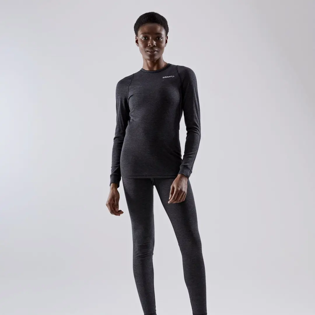 Craft Core Wool Merino LS Thermoshirt Dames XS - Zwart
