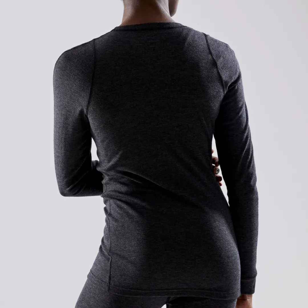 Craft Core Wool Merino LS Thermoshirt Dames XS - Zwart