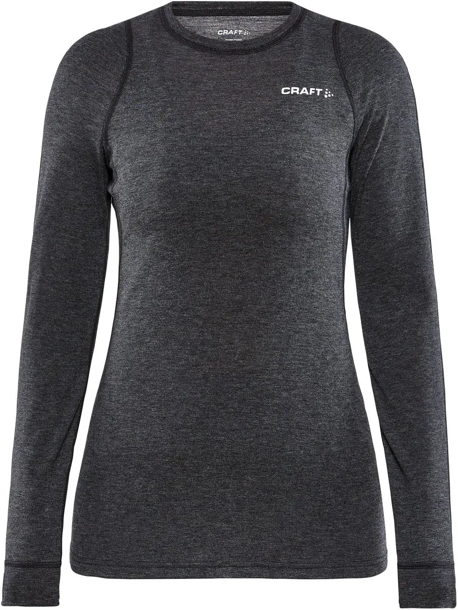 Craft Core Wool Merino LS Thermoshirt Dames XS - Zwart
