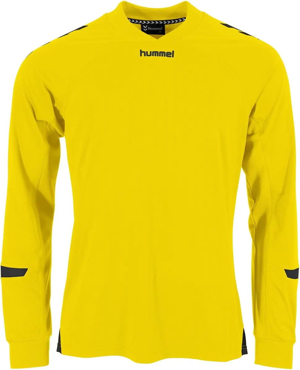 Hummel Fyn Voetbalshirt Lange Mouw Kinderen 116 - Geel/Zwart - afbeelding 6 van 6