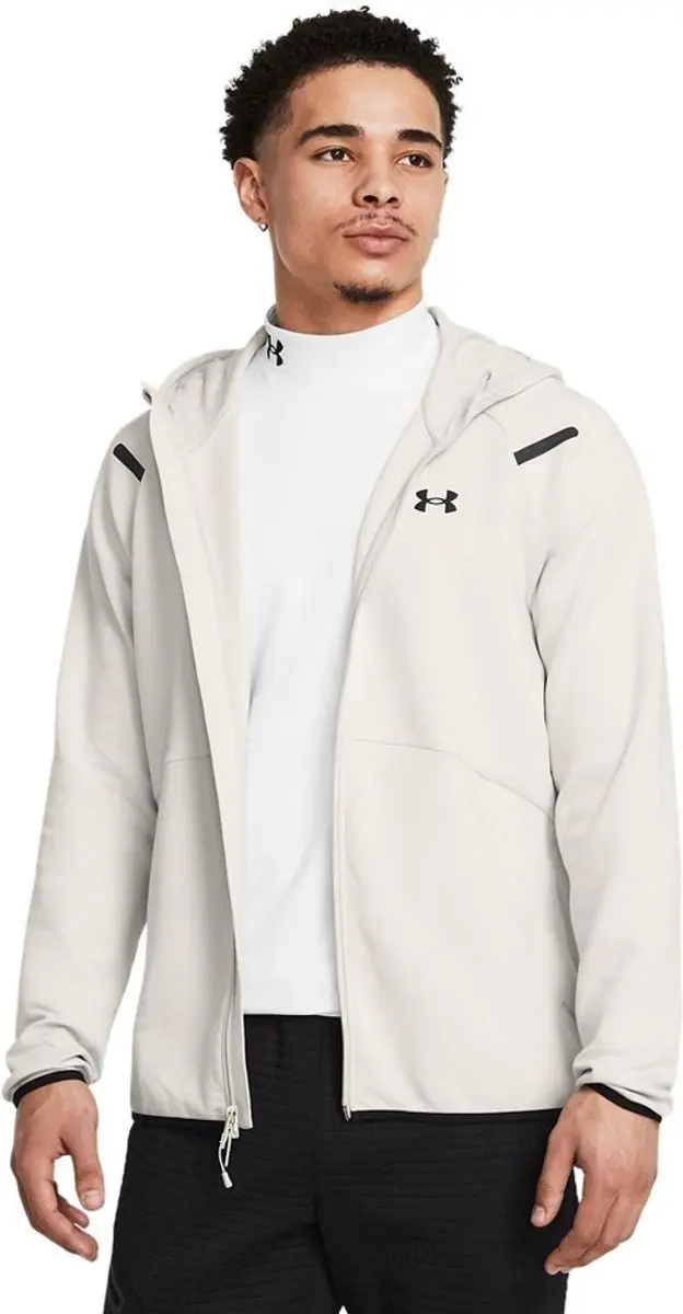 Under Armour Unstoppable FLC FZ HD Hoodie - Black 001 - 4XL
