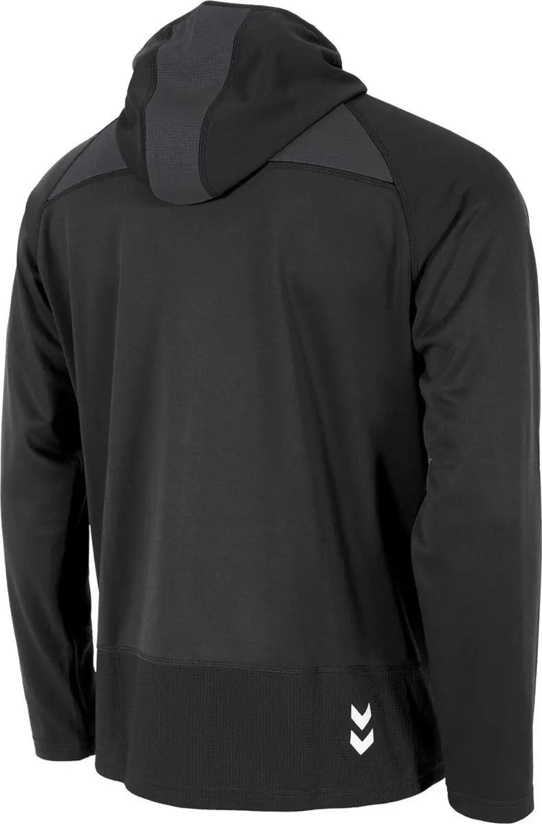 Hummel Ground Hooded Training Jacket - Maat M - Zwart/Grijs