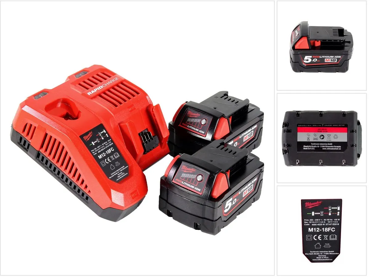 Milwaukee M12 4933459217 Accupack 5.0Ah - 3 Stuks - afbeelding 6 van 6