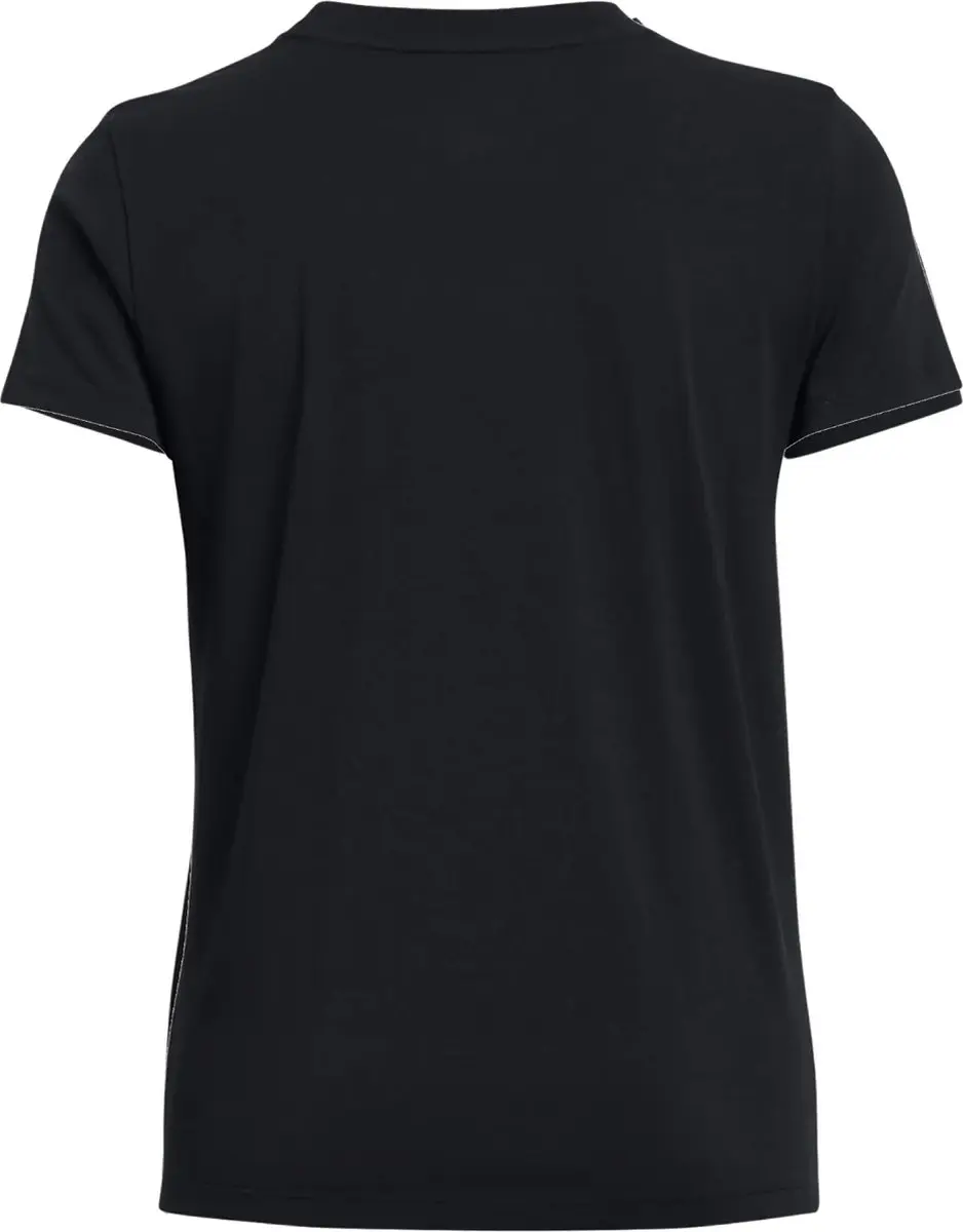 Under Armour Rival Core SS-BLK Dames Sportshirt - Zwart/Wit - afbeelding 6 van 6