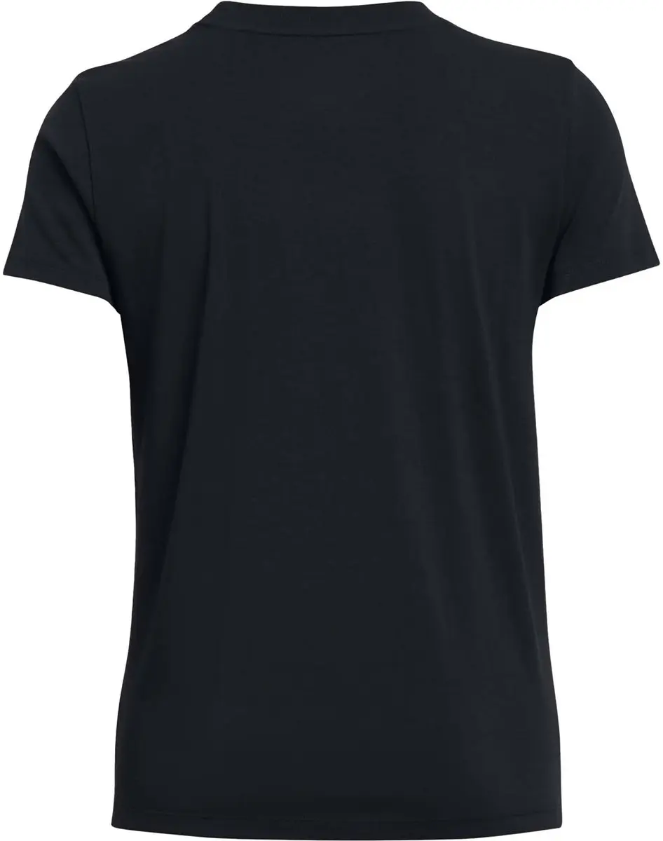 Under Armour Rival Core SS-BLK Dames Sportshirt - Zwart/Wit