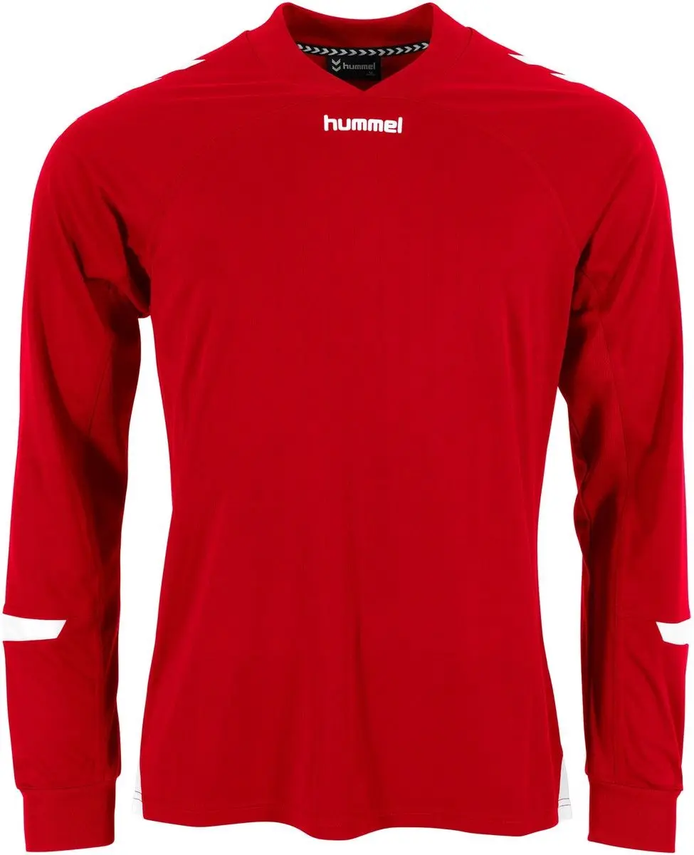 Hummel Fyn Voetbalshirt Lange Mouw Kinderen 152 - Rood/Wit