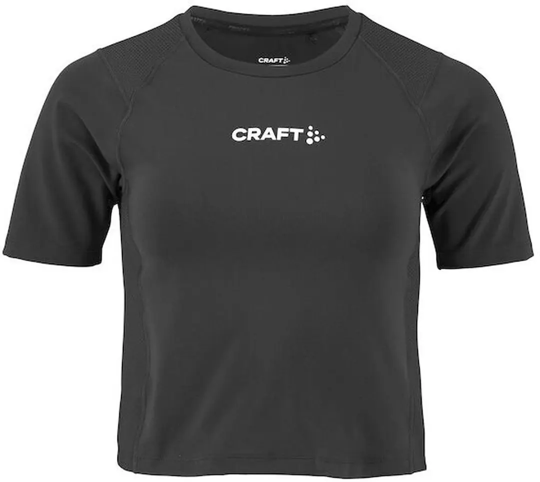 Craft Rush 2.0 Crop Top Dames - Zwart S