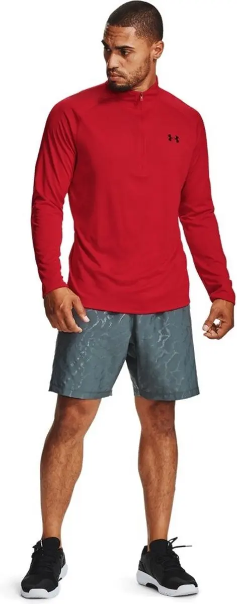 Under Armour UA Tech 2.0 1/2 Zip Heren Sportshirt - Rood