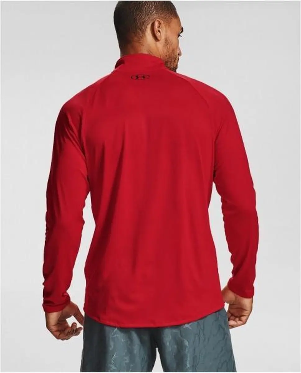 Under Armour UA Tech 2.0 1/2 Zip Heren Sportshirt - Rood