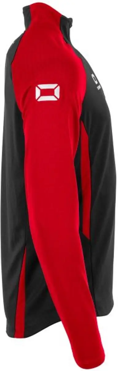Stanno Stadio Quarter Zip Top 128 - Zwart/Rood