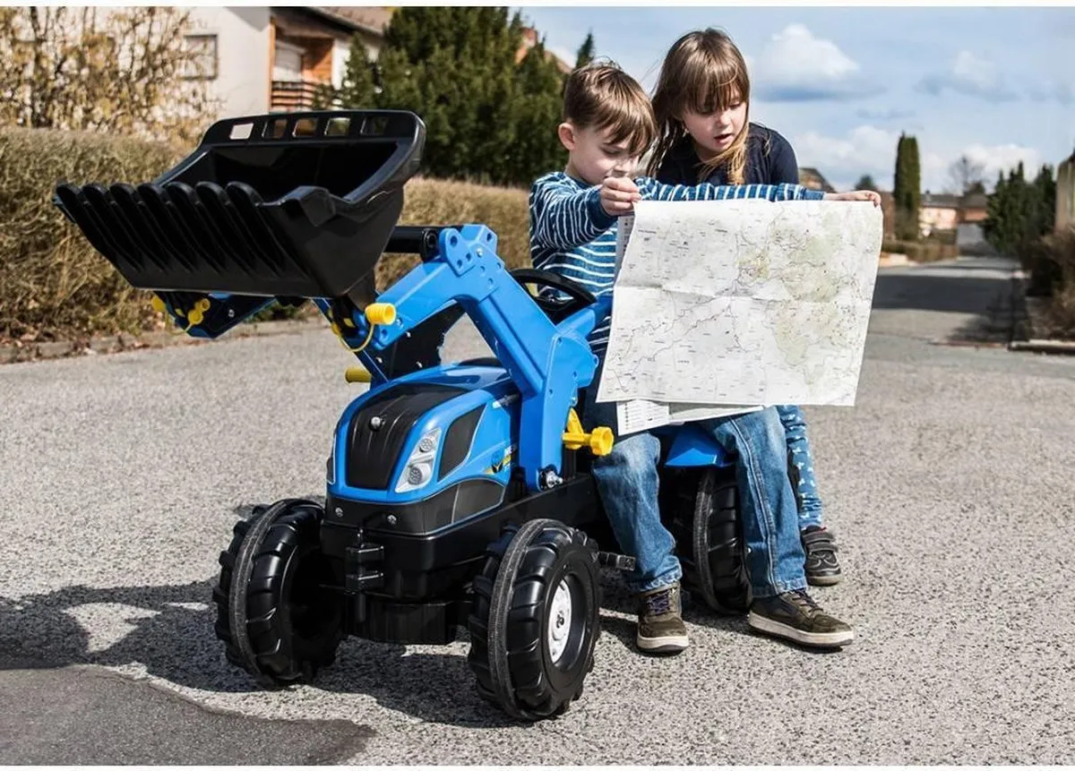 Rolly Toys RollyFarmtrac New Holland Traptractor met Voorlader - 4 Wielen - Multicolor