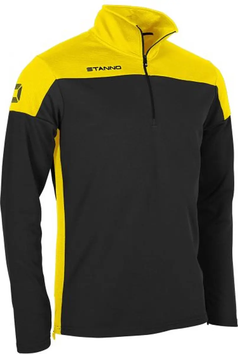 Stanno Pride 1/4 Zip Top - XL - Zwart/Geel - afbeelding 6 van 6