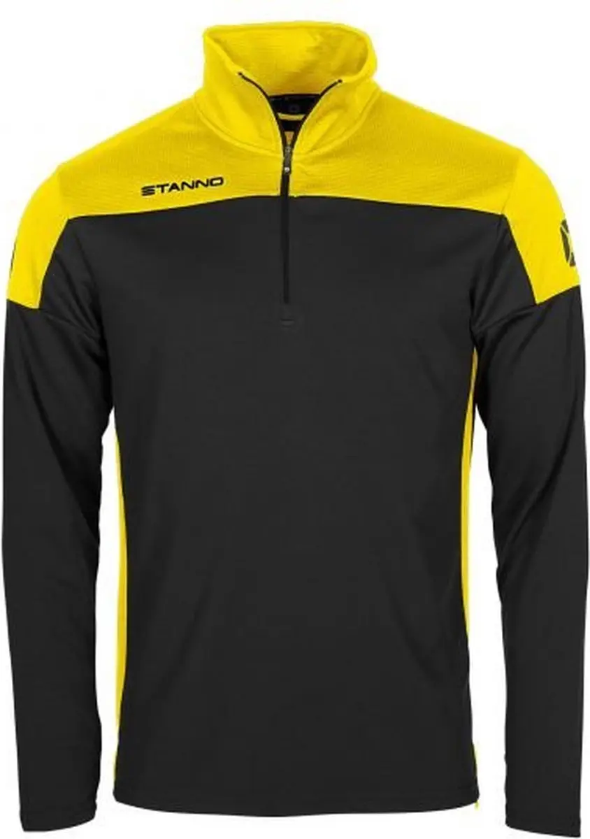 Stanno Pride 1/4 Zip Top - XL - Zwart/Geel