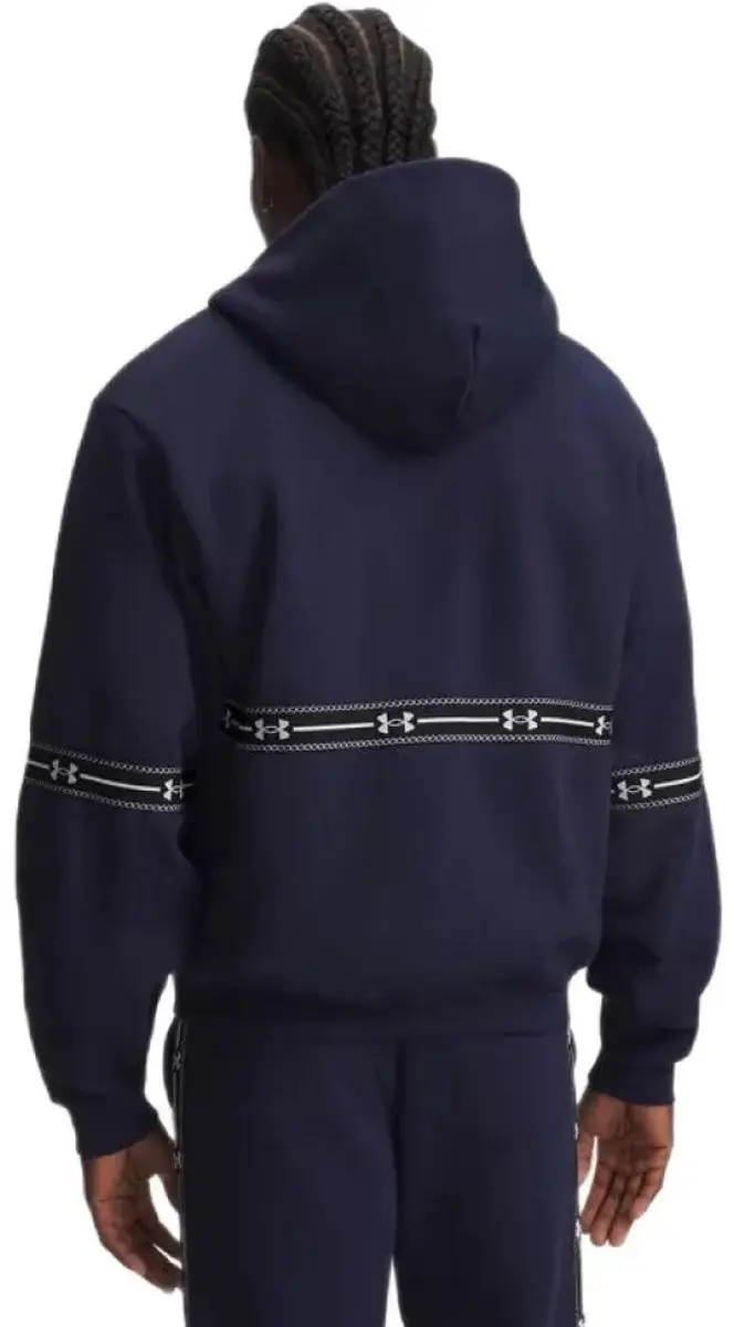 Under Armour Icon Fleece Taped Sweatshirt - Blauw M