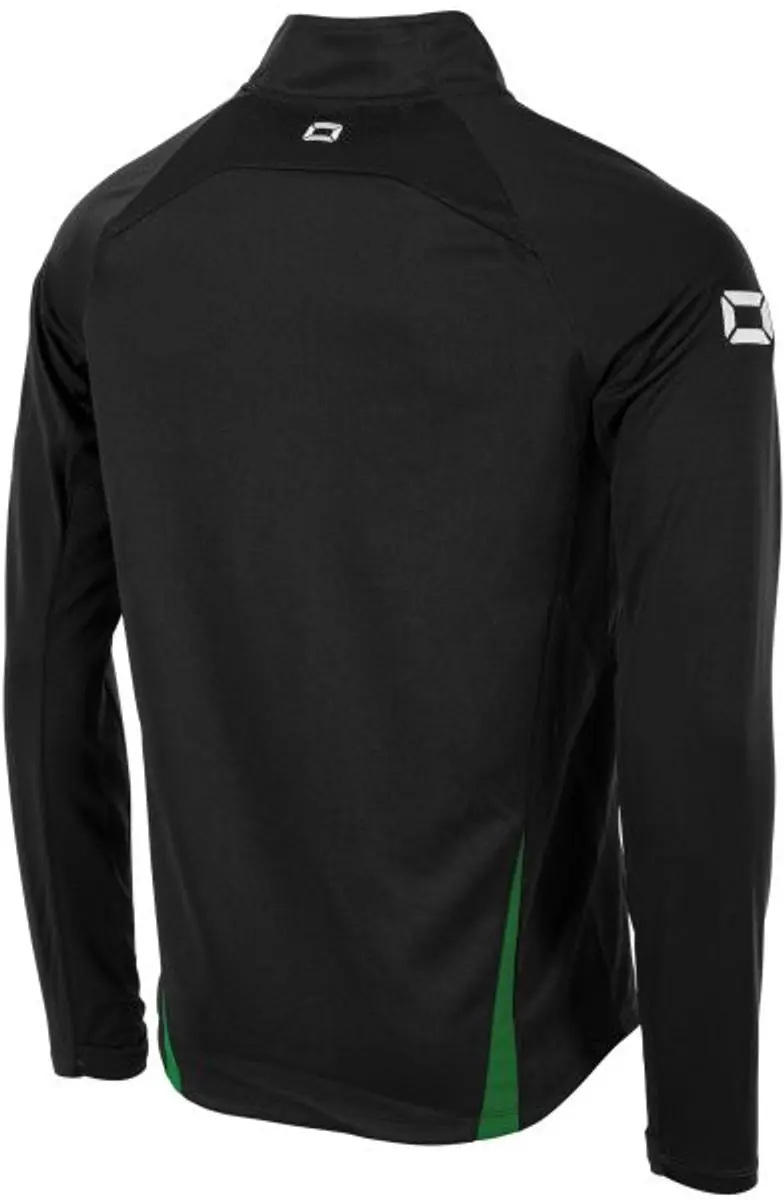 Stanno Stadio Quarter Zip Top - M - Zwart/ Groen