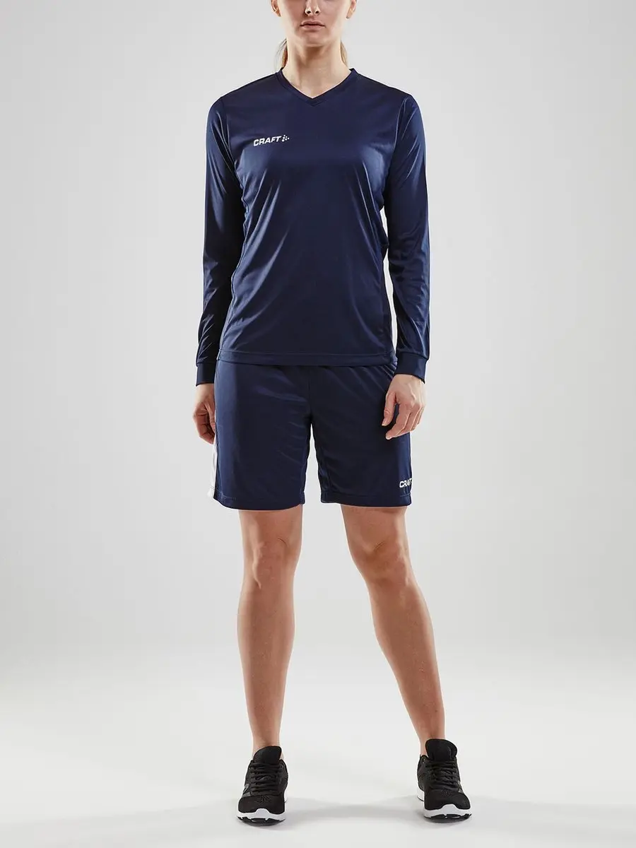 Craft Squad Jersey Solid LS M - Navy/Wit